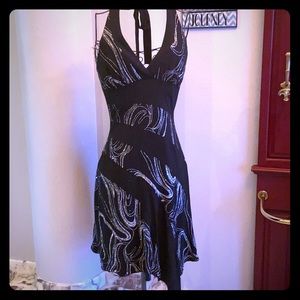 LaBelle sparkly cocktail halter dress size medium